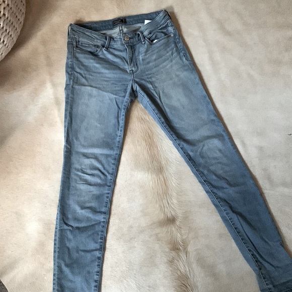 Abercrombie Fitch Jeans Vintage Abercrombie Fitch Harper Super Skinny Jeans In Light Blue